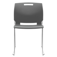 Chair, Plastic, 32-1/2" High, 300 lbs. Capacity, Grey GTA Hardware Inc