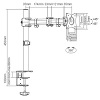 ActivErgo  Monitor Arm GTA Hardware Inc