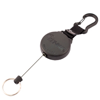 Securit Retractable Key Holder, Polycarbonate, 28" Cable, Carabiner Attachment GTA Hardware Inc