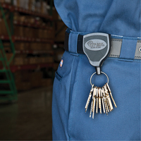 Super48 Heavy-Duty Retractable Key Holder, Polycarbonate, 48" Cable, Belt Clip Attachment GTA Hardware Inc