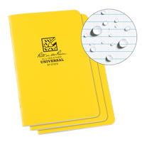 All-Weather Notebook, Soft Cover, Yellow, 48 Pages, 4-5/8" W x 7" L GTA Hardware Inc