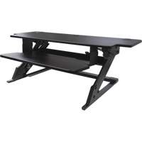 Goya Sit-Stand Workstation, Desktop Unit, 20" H x 42" W x 16" D, Black GTA Hardware Inc