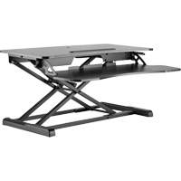 Goya Sit-Stand Workstation, Desktop Unit, 22" H x 31-1/2" W x 24" D, Black GTA Hardware Inc