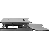 Goya Sit-Stand Workstation, Desktop Unit, 22" H x 31-1/2" W x 24" D, Black GTA Hardware Inc