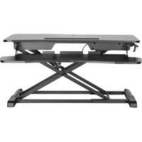 Goya Sit-Stand Workstation, Desktop Unit, 22" H x 31-1/2" W x 24" D, Black GTA Hardware Inc