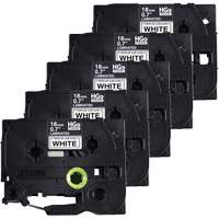 Laminated Tape, 18 mm x 8 m, Black on White GTA Hardware Inc