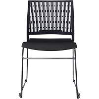 Activ Series Stacking Chairs, Polypropylene, 32-3/8" High, 275 lbs. Capacity, Black GTA Hardware Inc