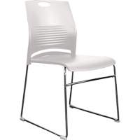 Activ Series Stacking Chairs, Plastic, 23" High, 275 lbs. Capacity, White GTA Hardware Inc