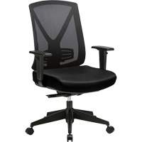 Activ Series Premium Synchro-Tilt Adjustable Chair, Fabric/Mesh, Black, 275 lbs. Capacity GTA Hardware Inc