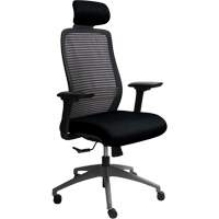 Era Series Adjustable Office Chair with Headrest, Fabric/Mesh, Black, 275 lbs. Capacity GTA Hardware Inc