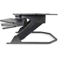 Poste de travail assise/debout pour bureau de coin Goya, Mod&egrave;le de bureau, 20" h x 42" la x 37-4/5" p, Noir GTA Hardware Inc