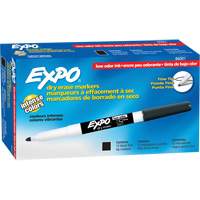 Low Odour Dry Erase Whiteboard Marker, Black, Fine Tip GTA Hardware Inc