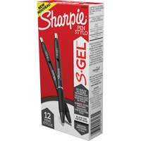 S-Gel Pen, Black, 0.7 mm, Retractable GTA Hardware Inc