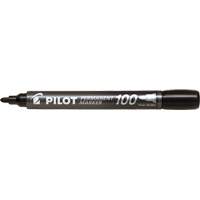 Pilot 100 Permanent Marker, Black, Bullet Tip GTA Hardware Inc