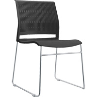 Stacking Chairs, Polypropylene, 32-3/8" High, 250 lbs. Capacity, Black GTA Hardware Inc