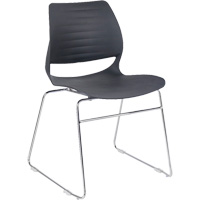 Stacking Chairs, Polypropylene, 32" High, 250 lbs. Capacity, Black GTA Hardware Inc