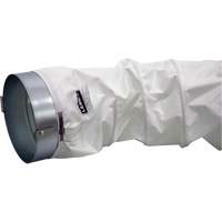 White 12" x 12' Distribution Ducting Kit, Adapter & Clamp GTA Hardware Inc