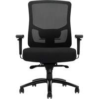 Chaise &agrave; dossier haut avec m&eacute;canisme &agrave; basculement synchronis&eacute; robuste Raven 400, Mailles, Noir, Capacit&eacute; 400 lb GTA Hardware Inc