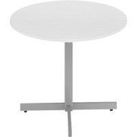 Table ronde &agrave; hauteur r&eacute;glable Newland, 36" lo x 36" la x 29" h, Dessus de 1", Stratifi&eacute;/Polypropyl&egrave;ne, Blanc GTA Hardware Inc