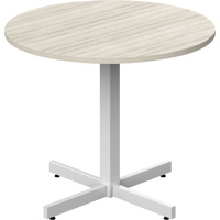 Table ronde &agrave; hauteur r&eacute;glable Newland, 36" lo x 36" la x 29" h, Dessus de 1", Stratifi&eacute;, Havane GTA Hardware Inc