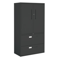 Armoire Multi-Stor, Acier, 3 Tablettes, 65-1/4" h x 36" la x 18" P, Noir GTA Hardware Inc