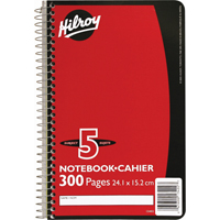 5 Subject Spiral Notebook GTA Hardware Inc