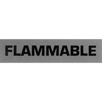 &eacute;tiquettes pour traitement sp&eacute;cial Flammable, 5" lo x 2" la, Noir/rouge GTA Hardware Inc