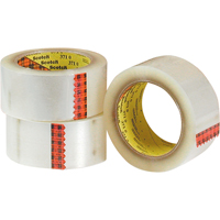 Scotch&reg; 375 Box Sealing Tape, Hot Melt Adhesive, 3.2 mils, 48 mm (1-22/25") x 50 m (164') GTA Hardware Inc