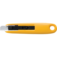 Compact Self-Retracting Safety Knife, 11 mm, Carbon Steel, Plastic Handle GTA Hardware Inc