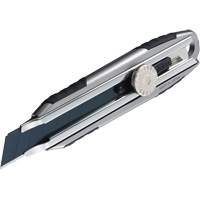 Knife with Ratchet Lock, 18 mm, Carbon Steel, Heavy-Duty, Aluminum Handle GTA Hardware Inc