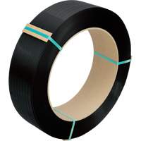 Feuillard, Polyester, 1/2" la x 5800' lo, Noir, Calibre Manuel GTA Hardware Inc
