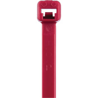 T Series Cable Ties, 8" Long, 50 lbs. Tensile Strength, Red GTA Hardware Inc