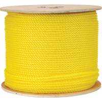 Corde jaune tress&eacute;e 1/4", Polypropyl&egrave;ne, 1300' GTA Hardware Inc