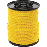 Corde torsad&eacute;e jaune &agrave; trois brins 3/8", Polypropyl&egrave;ne, 250' GTA Hardware Inc