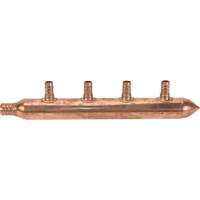 Four Branch Manifold, 3/4" Dia., Copper GTA Hardware Inc