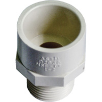 Male Reducing Adapter, Hub x MPT, 1/2" x 3/4" Dia., CPVC GTA Hardware Inc