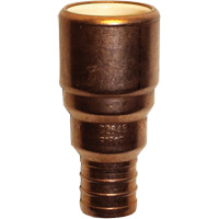 Pipe Adapter, Hub x Pex Barb, 1/2" Dia., Copper/CPVC GTA Hardware Inc