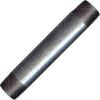 Long Pipe Nipple, Galvanized, 1/2", NPT x NPT GTA Hardware Inc