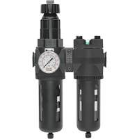 Manual Drain Filter, Regulator & Coalescing Filter with Standard Bowl Modulair 400, 1/4" NPT, 150 PSI, 9.1 fl. oz. Capacity GTA Hardware Inc