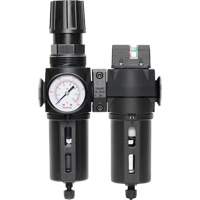 Filter/Regulator & Coalescing Filter Modulair 300 with Standard Bowl & Manual Drain, 3/8" NPTF, 150 PSI, 5.12 fl. oz. Capacity GTA Hardware Inc