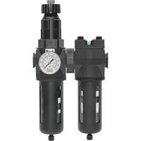 Filter/Regulator & Coalescing Filter Modulair 400 with Standard Bowl & Manual Drain, 3/4" NPTF, 150 PSI, 9.13 fl. oz. Capacity GTA Hardware Inc