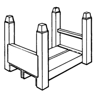 Supports empilables mobiles, 15" la x 22" p, Capacit&eacute; de 5600 lb GTA Hardware Inc