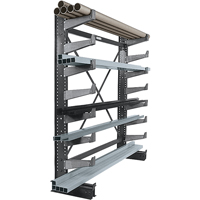 Single-sided Cantilever Brace Set - Starter, Single Sided, 14" Arm, 36" W x 84" H, 1000 lbs. Capacity GTA Hardware Inc