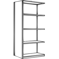 &eacute;l&eacute;ment de rayonnage Interlok, Acier, Sans boulons, Capacit&eacute; 800 lb, 36" la x 100" h x 24" p GTA Hardware Inc