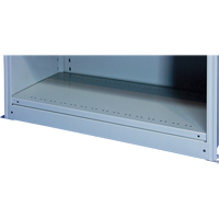 Plaque de base/façade pour rangement de bacs sur rayonnage enclenchable Interlok GTA Hardware Inc