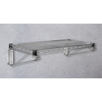 Support mural direct pour &eacute;tag&egrave;re en treillis chromat&eacute;, Simple Support, 200 lb Capacit&eacute;, 14" p GTA Hardware Inc