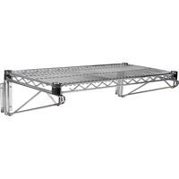 Support mural direct pour &eacute;tag&egrave;re en treillis chromat&eacute;, Simple Support, 200 lb Capacit&eacute;, 14" p GTA Hardware Inc