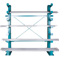 Cantilever Bar-Stock Racking - Light-Duty, Single Sided, 12" Arm, 75" H GTA Hardware Inc