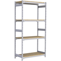 Étagère-classeur de grande largeur, Acier, 4 Tablettes, 42" la x 18" p x 84" h RN004 | GTA Hardware Inc