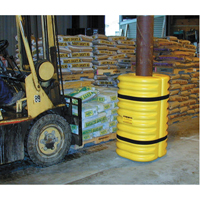 Column Protector, 8" x 8" Inside Opening, 24" L x 24" W x 42" H, Yellow GTA Hardware Inc